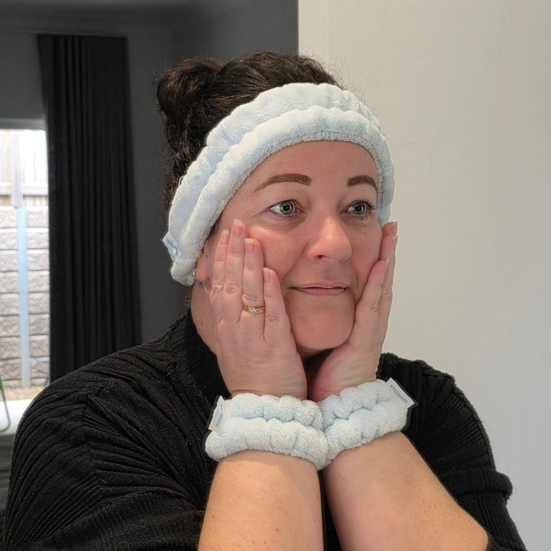 Spa Headband + Wristband Set