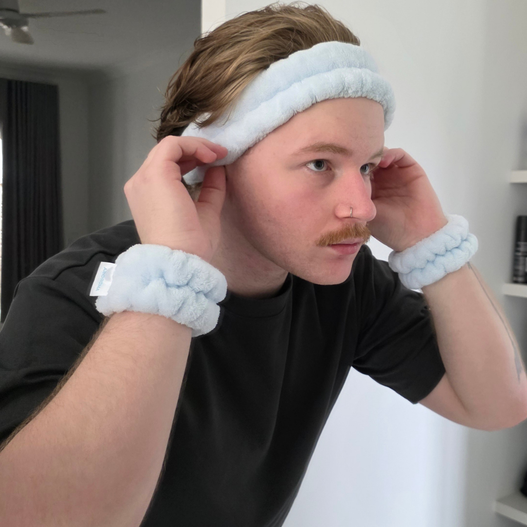 Spa Headband + Wristband Set